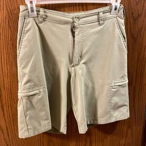 Khaki golf shorts